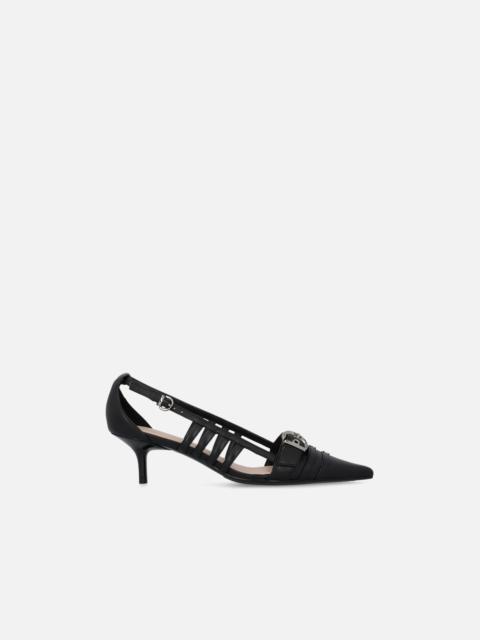 PINKO POINTED NAPPA LEATHER SLINGBACK PUMPS