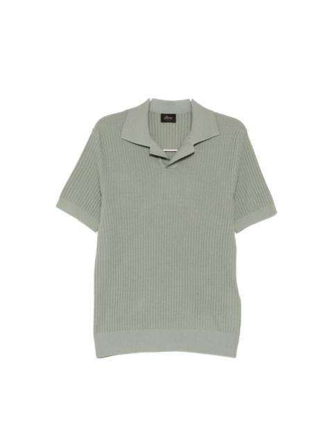 Brioni RIBBED-KNIT POLO SHIRT