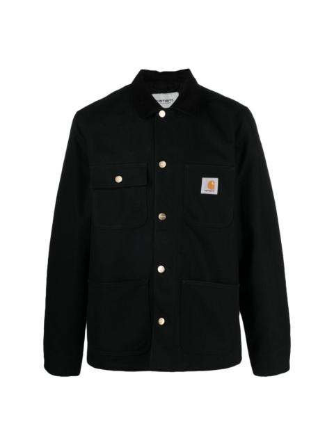 Michigan corduroy-collar canvas shirt jacket