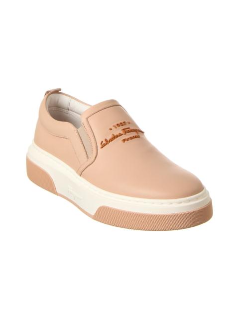 FERRAGAMO Ferragamo Cassina Leather Slip-On Sneaker