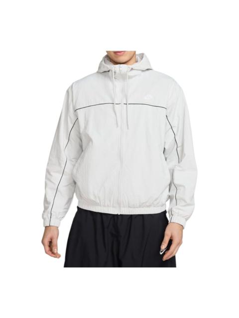 Nike Nike Club Hooded Jacket Loose Fit Asia Sizing 'Dust White' HJ2013-025
