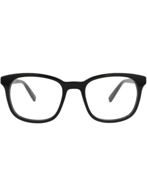 SAINT LAURENT Saint Laurent Round-Frame Acetate Optical Frames Black Black Transparent (SL459-30011268-001)