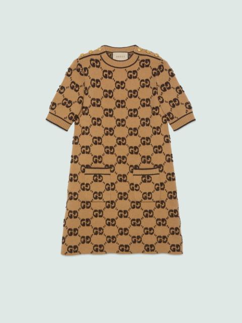 GUCCI GG wool bouclé jacquard dress