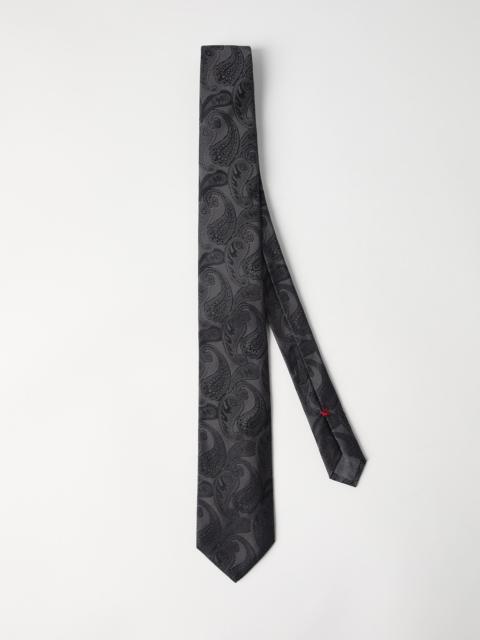 Brunello Cucinelli Paisley silk tie