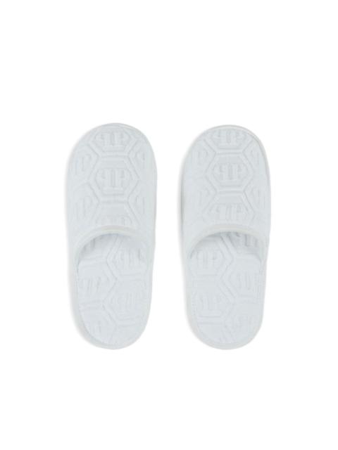 PHILIPP PLEIN Hexagon flat slippers