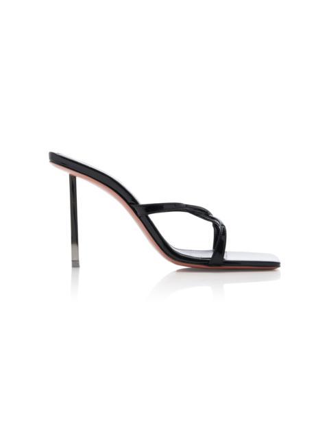 Adriana Patent Leather Sandals black