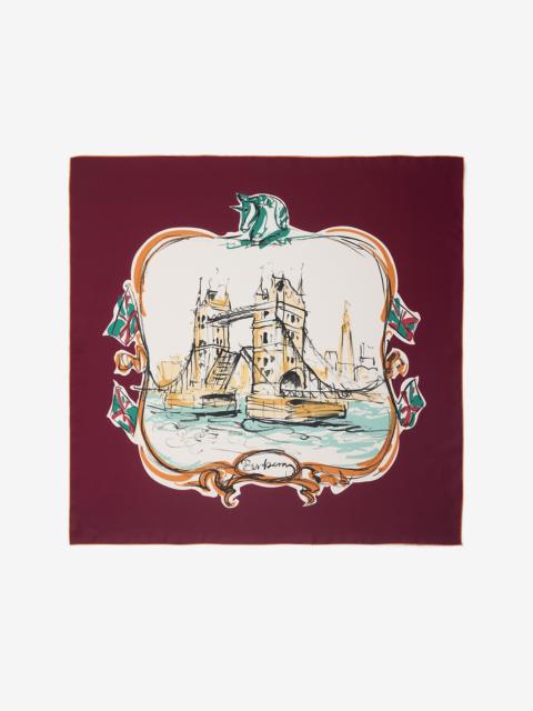 Burberry Tower Bridge Silk Scarf