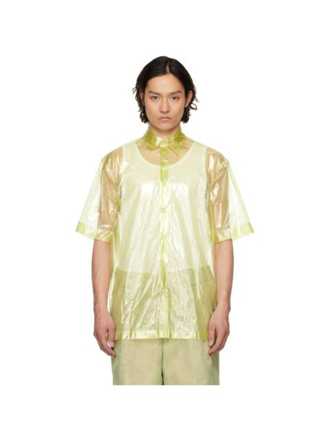 Dries Van Noten Green Sheer Shirt