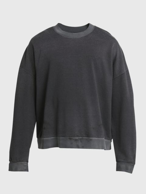 Men's Linen-Blend Relaxed Sweatshirt