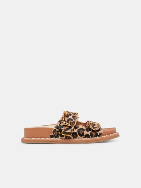 dolce vita SEVANA SANDALS DK LEOPARD CALF HAIR