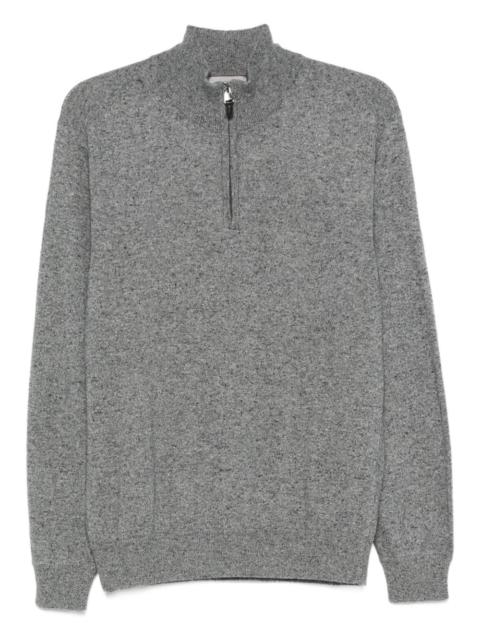 Canali half-zip wool sweater