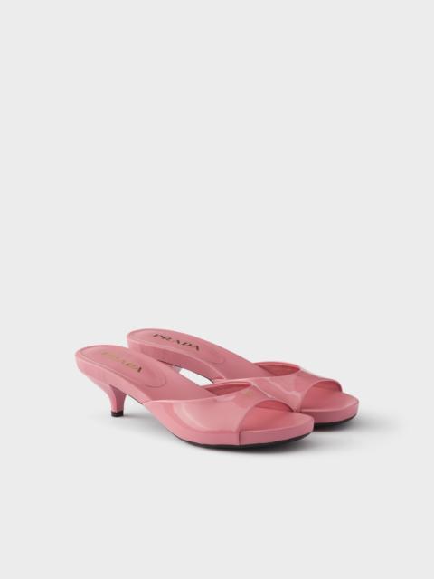Prada Patent leather kitten heel sandals