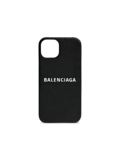 BALENCIAGA Cash Phone Case in Black
