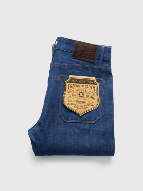 FREENOTE CLOTH "Vintage Blue Portola" 12oz Selvedge Denim - Tapered Fit