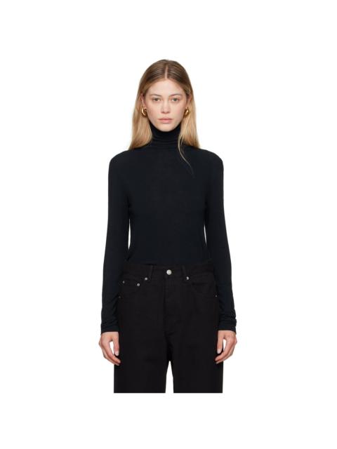 LE17SEPTEMBRE Navy Semi-Sheer Turtleneck