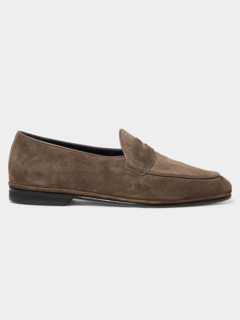 RUBINACCI Todd Snyder X Rubinacci Unlined Suede Penny Loafer