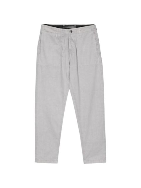 mid-rise tapered trousers