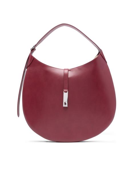 Polo Ralph Lauren logo-clasp leather shoulder bag