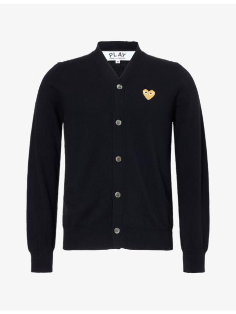 Comme des Garçons PLAY Heart Motif-Logo Wool Cardigan