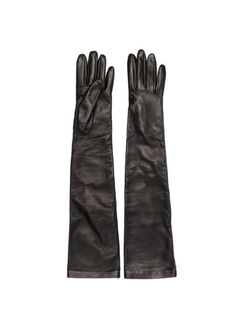 Alexander McQueen leather elbow gloves