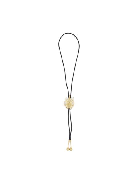 La DoubleJ scarab-motif cow tie necklace