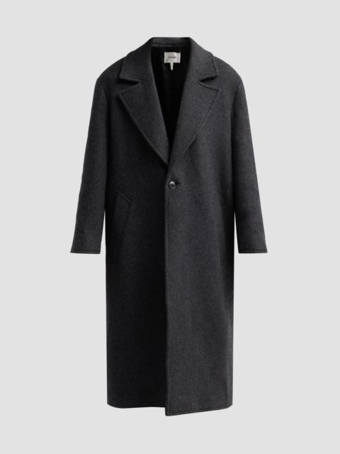 FRAME Women's The Rodea Wool-Blend Coat - Charcoal