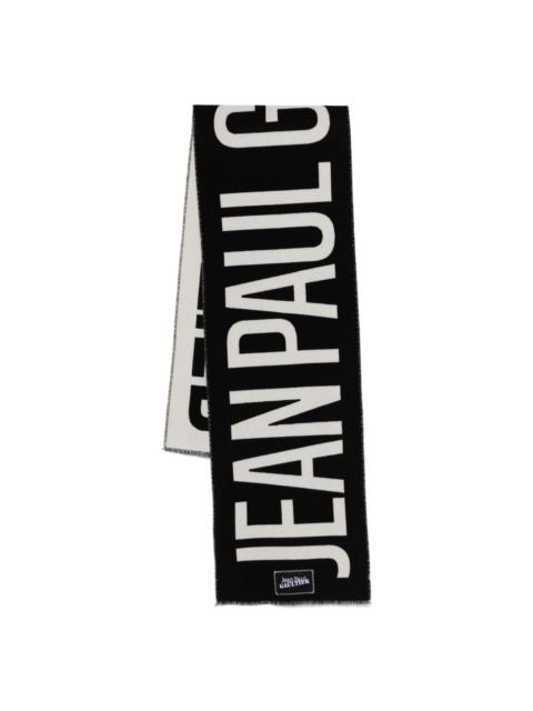 logo-print scarf