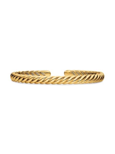 DAVID YURMAN Women's Sculpted Cable Flex Bracelet in 18K Yellow Gold, 5MM - Gold