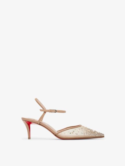 Christian Louboutin Miss Z 60 Riviera Beige Strass Pumps
