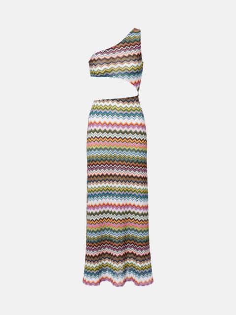Missoni Zig Zag lamé beach cover-up