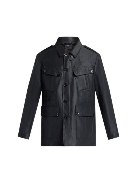 TOM FORD panelled faille shirt jacket