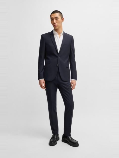 HUGO EXTRA-SLIM-FIT SUIT IN MICRO-PATTERNED DOBBY