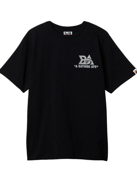 A BATHING APE® Reflector Tech Logo Tee "Black" BAPE110