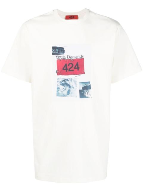 424 graphic-logo-print T-shirt