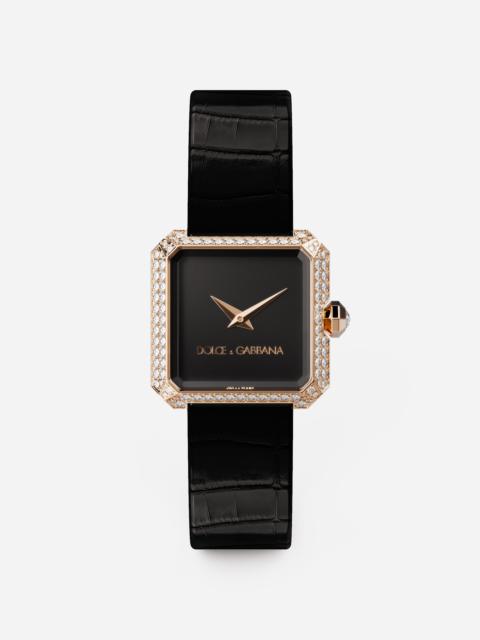 Dolce & Gabbana Gold watch with diamonds