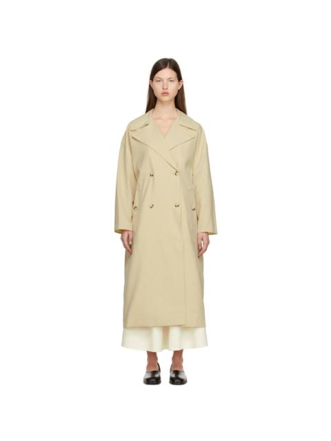 GIA STUDIOS Beige Polyester Trench Coat