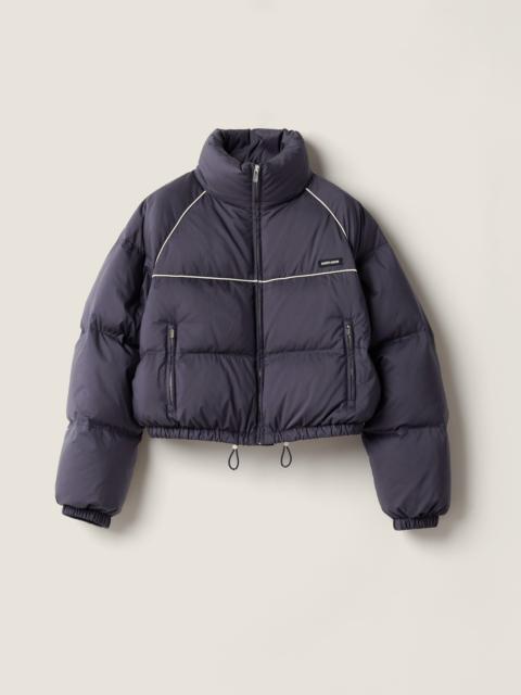 Miu Miu Technical pongé down jacket