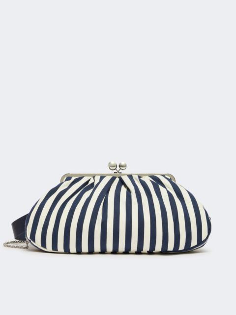 WEEKEND Max Mara Large striped cotton Pasticcino bag - ULTRAMARINE
