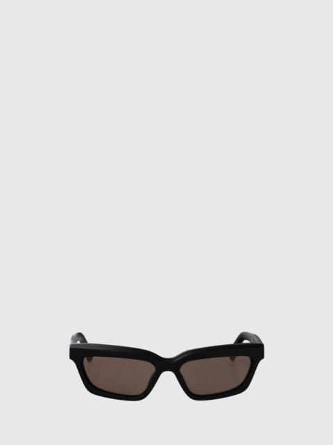 JACQUEMUS JACQUEMUS Le Salon Rectangular Acetate Sunglasses with Amber Lenses