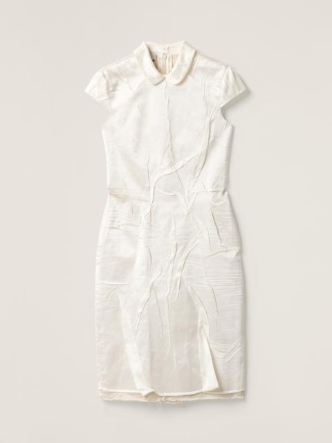 Miu Miu Wrinkled crepe satin dress