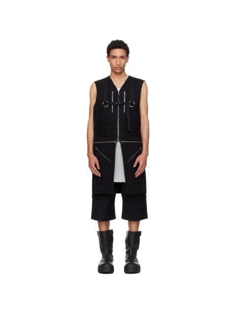 Rick Owens Black Temple Blixa Utility Vest