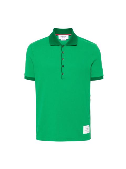 Thom Browne Short Sleeve Rib Cuff Polo