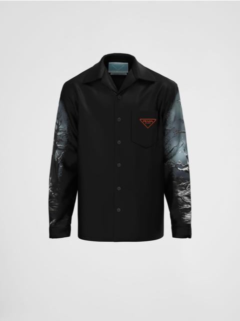 Prada Timecapsule printed cotton shirt