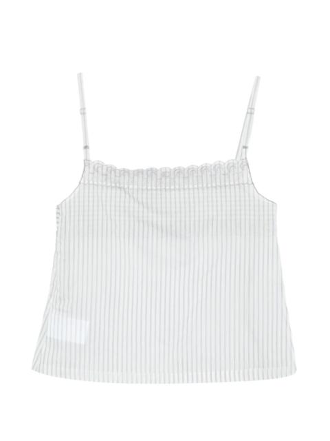 LOW CLASSIC striped lace top