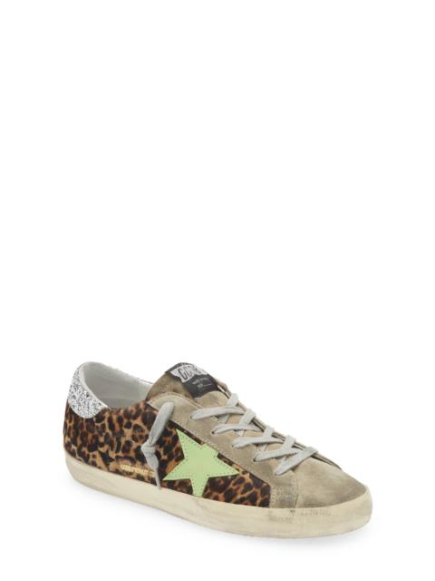 Super-Star Low Top Sneaker in Leo/Green/Taupe/Silver