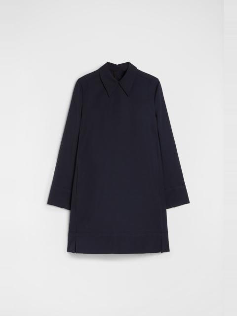 Jil Sander Wool Gabardine Shirt Dress