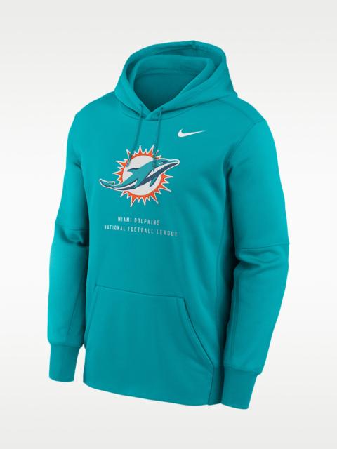 Nike Miami Dolphins Men's Nike Therma NFL Pullover Hoodie
