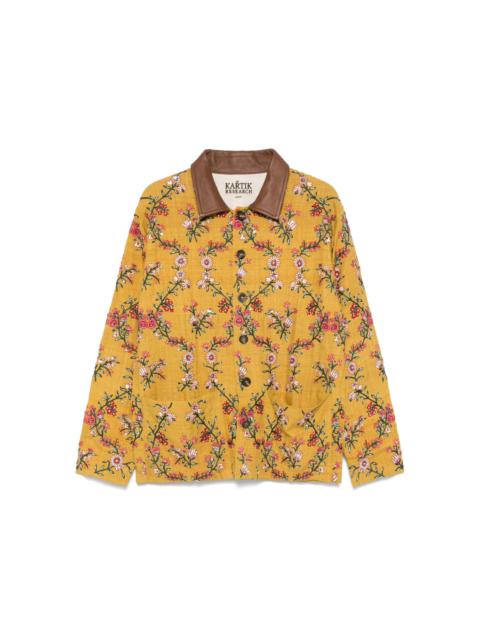KARTIK RESEARCH floral-embroidery jacket