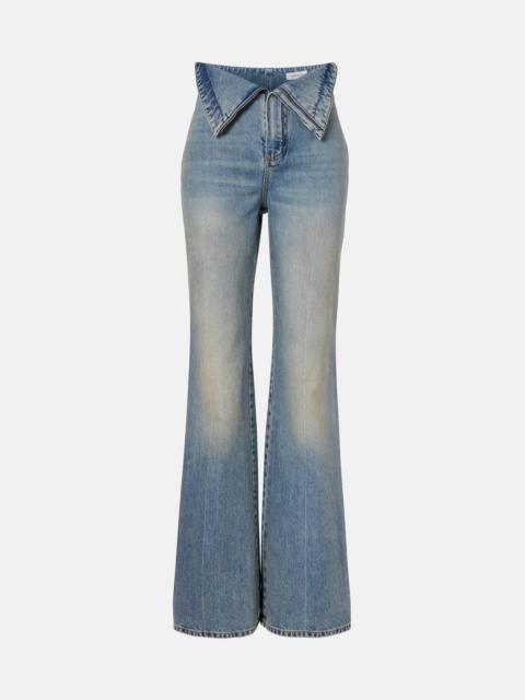 Alexander McQueen High-rise wide-leg jeans
