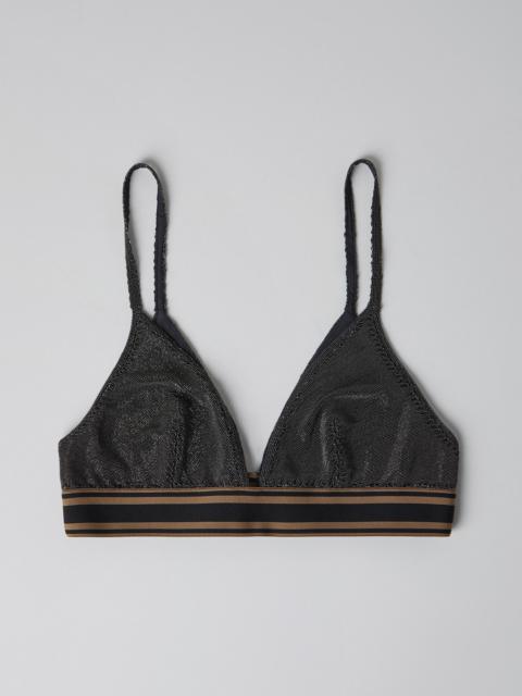 Brunello Cucinelli Precious bralette top with striped band